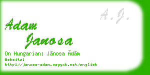 adam janosa business card